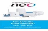 Lista de Precios Power Series NEO - · PDF file4 consulta legales en el reverso de este catÁlogo lista de precios poer series neo abril 2016 dls-v 4pgm 4pgm software dls-v software