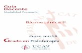 Biomecánica II - Universidad Católica de Ávila · PDF fileanatomía palpatoria de la cabeza, tronco y pelvis. Los objetivos y competencias generales y específicas se encuentran