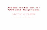 Christie, Agatha - Asesinato en el Orient Express · PDF fileDigitalizado por kamparina para Biblioteca-irc en Septiembre de 2.003   Cuando se despertó eran las nueve y media y
