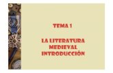 TEMA 1 LA LITERATURA MEDIEVAL INTRODUCCIÓNblocs.xtec.cat/literaturamestres/files/2009/09/la-literatura... · Las peregrinaciones a Santiago: viajes y comunicación entre puebloscomunicación