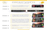Funciones Tv control - STAR TV · PDF fileM STANDBY IZQ. Con el botón izquierdo controlas el apagado y encendido de tu televisión. PLAY/PAUSE A. Reproduce o pone en pausa las peliculas