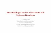 Microbiología de las Infecciones del Sistema · PDF fileMicrobiología de las Infecciones del Sistema Nervioso ... – Desde raíces de nervios autonómicos o trigeminales ... el