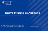 Nuevo Informe de Auditoría - russell · PDF fileaplicables relativos a la auditoría y de que ha cumplido las ... NIF C-3 Cuentas por cobrar (2018) NIF C-9 Provisiones, Contingencias