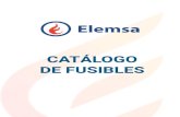 CATÁLOGO DE FUSIBLES - Instalaciones Elemsaelemsa.com/docs/catalogo-fusibles-elemsa.pdf · 3 Tabla 2.-Código Elemsa y características de los eslabones fusibles tipo T (Lento).