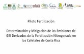 Presentación de PowerPoint - mag.go.cr · PDF fileObjetivo Piloto Fertilización Recopilar y generar información sobre el manejo de la fertilización en café, especialmente la nitrogenada,