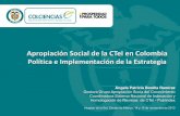 Apropiación Social de la CTeI en Colombiaciencia.convenioandresbello.org/ascyt/wp-content/docs/APROPIACION... · Galerías Filtrantes de Agua: Sistemas Las galerías de filtración