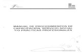 MANUAL DE PROCEDIMIENTOS , DE - Gobierno | gob.mx · PDF fileíf'Jit'1;&Ati OC~ SOClAt Liconsa Manual de Procedimientos de Capacitación, Servicio Social y/o Prácticas Profesionales