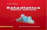 Estadistica basica aplicada (4a.ed.) · PDF fileColección: Ciencias Exactas Área: Estadística Primera edición: Bogotá, D.C., enero de 2000 Segunda edición: Bogotá, D.C., marzo