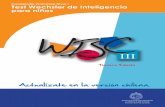 Cuadernillo Workshop Nivel I Test Wechsler de Inteligencia ... · PDF fileinstrumentos para Chile y la educación. ... presente la sección “Fe de Erratas” que hemos publicado.