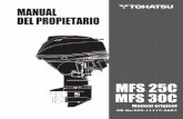 MANUAL DEL PROPIETARIO - · PDF file12.KIT DE ACCESORIOS ... lea cuidadosamente este manual para aprender sobre el manejo y ... y sus vapores son muy inflamables y pueden ser explosivos