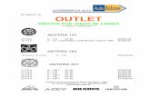 OUTLET -  · PDF filePatriotismo # 70 Col. Escandon Mexico City, Mexico 11800 Tel : (52-55) 5273-9550 / 51 Fax : (52-55)5273-9552   3 ANTERA 343