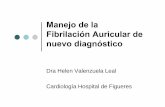 Manejo de la Fibrilación Auricular de nuevo diagnóstico · PDF filehasta un 5-15% a los 80 años ... HISTORIA CLÍNICA, RX DE TÓRAX, ANALÍTICA Puntuación EHRA CONTROL DE FRECUENCIA