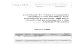 ESPECIFICACIÓN TÉCNICA AISLADORES ELÉCTRICOS TIPO PIN ... · PDF file5.2.1 Aislador Tipo Pin Sencillo Para 13.2 kV _____ 8 ... Tabla de especificaciones técnicas para aislador