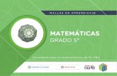 MATEMÁTICAS -   · PDF fileSe espera que los estudiantes lleguen a grado quinto con ... (aditivas o multiplicativas), ... no convencionales con el fin de resolver ecuaciones