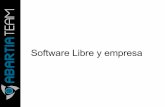 Software Libre y empresa -  · PDF fileconocimiento y la dirección del proyecto. ... Distribuciones de GNU/Linux: ... Software Libre como Negocio. 16