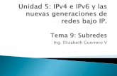 Ing. Elizabeth Guerrero V - · PDF filePara crear las subredes, se debe pedir prestados bits de la parte de hosts, pasándolos para la parte de identificación de la red. ... Unidad