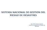 SISTEMA NACIONAL DE GESTION DEL RIESGO DE …siea.minagri.gob.pe/siea/sites/default/files/PRESENTACION-SINAGERD... · indeci 2. procesos contÍnuos de intervencion del riesgo / desastre