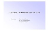 TEORIA DE BASES DE DATOS - dsi.fceia.unr.edu.ar · PDF fileUNIDAD TEMÁTICA V: Diseño de Bases de Datos Relacionales.-Representación de la información. Pérdida de la información.