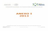 ANEXO I  · PDF filecomisiÓn nacional de protecciÓn social en salud anexo i 2013 comisiÓn nacional de protecciÓn social en salud/seguro popular gustavo e. campa, no. 54,