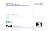 Norma COVENIN 1756-1-2001 · PDF filenorma venezolana edificaciones sismorresistentes parte 1: articulado (1ra revisión) fondonorma covenin 1756-1:2001 ministerio de infraestructura