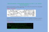 Historia cronológica de la red Internet · PDF fileHistoria cronológica de la red Internet Mientras que la historia completa de Internet podría ocupar unos cuantos libros, este