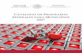 Catálogo de Programas Federales para Municipios 2017 · PDF file2016 2017 Instituto Nacional para el Federalismo y el Desarrollo Municipal Roma 41, Col. Juárez Del. Cuauhtémoc C.P.