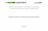 MINISTERIO DE AMBIENTE Y DESARROLLO · PDF fileministerio de ambiente y desarrollo sostenible autoridad nacional de licencias ambientales metodologÍa para la estimaciÓn y evaluaciÓn