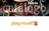 Batería - play-music. · PDF filePara cada una de esas aplicaciones musicales, hay 5 grabaciones difer-entes en el CD MP3 adjunto, repartidas de la manera siguiente: la batería sola,