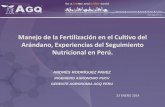 Manejo de la Fertilización en el Cultivo del Arándano ... · PDF fileManejo de la Fertilización en el Cultivo del Arándano, Experiencias del Seguimiento Nutricional en Perú. 23