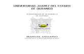 UNIVERSIDAD JUAREZ DEL ESTADO - sistemas.ujed.mxsistemas.ujed.mx/manuales/Reporte_SEP_Quinquenio.pdf · círculo verde con una palomita blanca. Se nos mostrara la información que