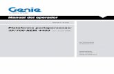Manual del operador Plataforma portapersonas: 3P/700 …manuals.gogenielift.com/Operators/Spanish/57.0303.5111.pdf · de las máquinas operadoras y de su mantenimiento o reparación