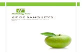 KIT DE BANQUETES - ihg.  · PDF filekit de banquetes 2017 precios incluyen 16 % de iva y 15 % de servicio renta de salones rentas sin consumos de a&b piso salÓn 1 a 3 horas