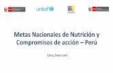 Metas Nacionales de Nutrición y Compromisos de acción Perúscalingupnutrition.org/wp-content/uploads/2015/12/Peru... · Situación de la Desnutrición en el Perú. 2014 ... Puno
