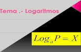 Log P X - Juan Sanmartinjuansanmartin.net/temas_pdf/logaritmos.pdf · Se llama logaritmo en base a de P, y se escribe log a P, al exponente al que hay que elevar la base a para obtener