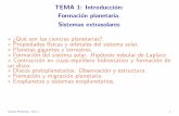 TEMA 1: Introducci on: Formaci on planetaria. Sistemas ... · PDF fileFormaci on planetaria. Sistemas extrasolares ... to a period ofheavy bombardment tl13.t result ... cuerpo entralen