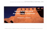 caratula materiales alternativos - coepsa.org basura/g06_materiales_alternativos.pdf · Arcilla Limo, arena y grava ... materiales obtenidos directamente de la naturaleza; la tierra,