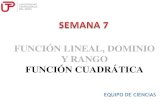 FUNCIÓN LINEAL, DOMINIO Y RANGO FUNCIÓN · PDF fileesquema de la unidad funciones bÁsicas dominio y rango de una funciÓn - funciÓn - dominio - rango funciÓn lineal - definiciÓn