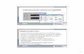Instrumentación Virtual con LabVIEW - utm.mxhugo/Sensor/IntroduccionLabVIEW.pdf · 1 Instrumentación Virtual con LabVIEW Objetivos del Curso •Comprender los componentes de un