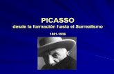 desde la formación hasta el Surrealismo - · PDF fileFamiglia di acrobati con scimmia 1905 ... – Picasso pinta ... Chitarra 1913. 16 La primera guerra mundial Braque y otros artistas