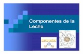 Componentes de la Leche · PDF fileComposición Todos los diferentes sabores y texturas de productos lácteos son el resultado de cambios en sus componentes. Comprender la composición