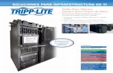 SOLUCIONES PARA INFRAESTRUCTURA DE TI - Tripp Lite · PDF filesu infraestructura y requerimientos de la ... conectar y usar. Pueden enfriar un cuarto pequeño o dirigir aire