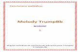 50 guías melódicas de canciones de Adoración para · PDF file2 Cancionero melódico contiene una serie de partituras escritas para trompeta Bb y metales Bb, las cuales te serán