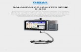 Balanzas colgantes Serie D-900 - Dibal -  · PDF fileBalanza táctil de electrónica tradicional ... Firmware de balanza: DWS (Dibal Web Server): ... 110 hasta 230 VDC