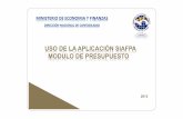 MINISTERIO DE ECONOMIA Y FINANZAS - mef.gob.pa PRESUPUE… · uso de la aplicaciÓn siafpa modulo de presupuesto 2012 ministerio de economia y finanzas direcciÓn nacional de contabilidad