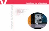 Catálogo de Videoteca Medios Audiovisuales - · PDF filerrollo del proyecto “Belén en Salamanca ... , cestería de castaño, alfarería, cerámica, romaneros, forja, filigrana,