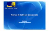 Profesor Juan Ponce Contreras - andesjpc.tripod.comandesjpc.tripod.com/conec3/Presentacion_Cableado_Estructurado.pdf · Normas de Cableado Estructurado ... Cableado Horizontal 2)