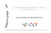 PROGRAMACIÓN 3º ESO (Académicas)iespablopicasso.org/web20/attachments/article/84/3ºESOACAMATE.pdf · IES Pablo Picasso / Departamento de Matemáticas / Matemáticas 3º ESO Académicas