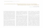 La investigación arqueológica en el Ecuador : reflexiones ...horizon.documentation.ird.fr/exl-doc/pleins_textes/divers11-12/... · paisaje; la identificación de las huellas ...