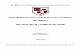 Serie de Documentos de Trabajo sobre Desarrollo No. · PDF fileMercado Laboral y Reformas en Bolivia por: Beatriz Muriel Luis Carlos Jemio Julio 2010 Las opiniones expresadas en la
