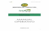 MANUAL -  · PDF filePara el efecto, dentro de su estructura orgánica cuenta con ... Seguro Agrario, v) Innovación Agraria y vi) Desarrollo Rural